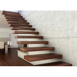 Лестница металлическая со ступенями в консоли А-36